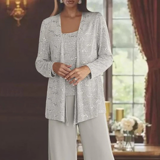 Megan | Elegant Textured Wedding Suit 1