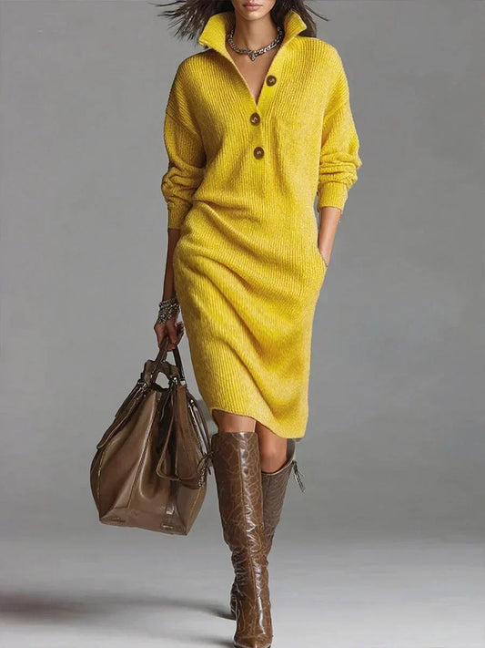 Fiona | Elegant Cozy Sweater Dress 0