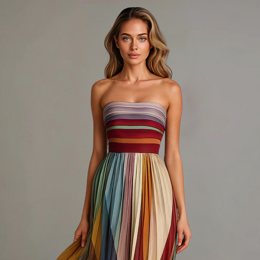 Jasmine | Elegant Pleated Maxi Dress 1
